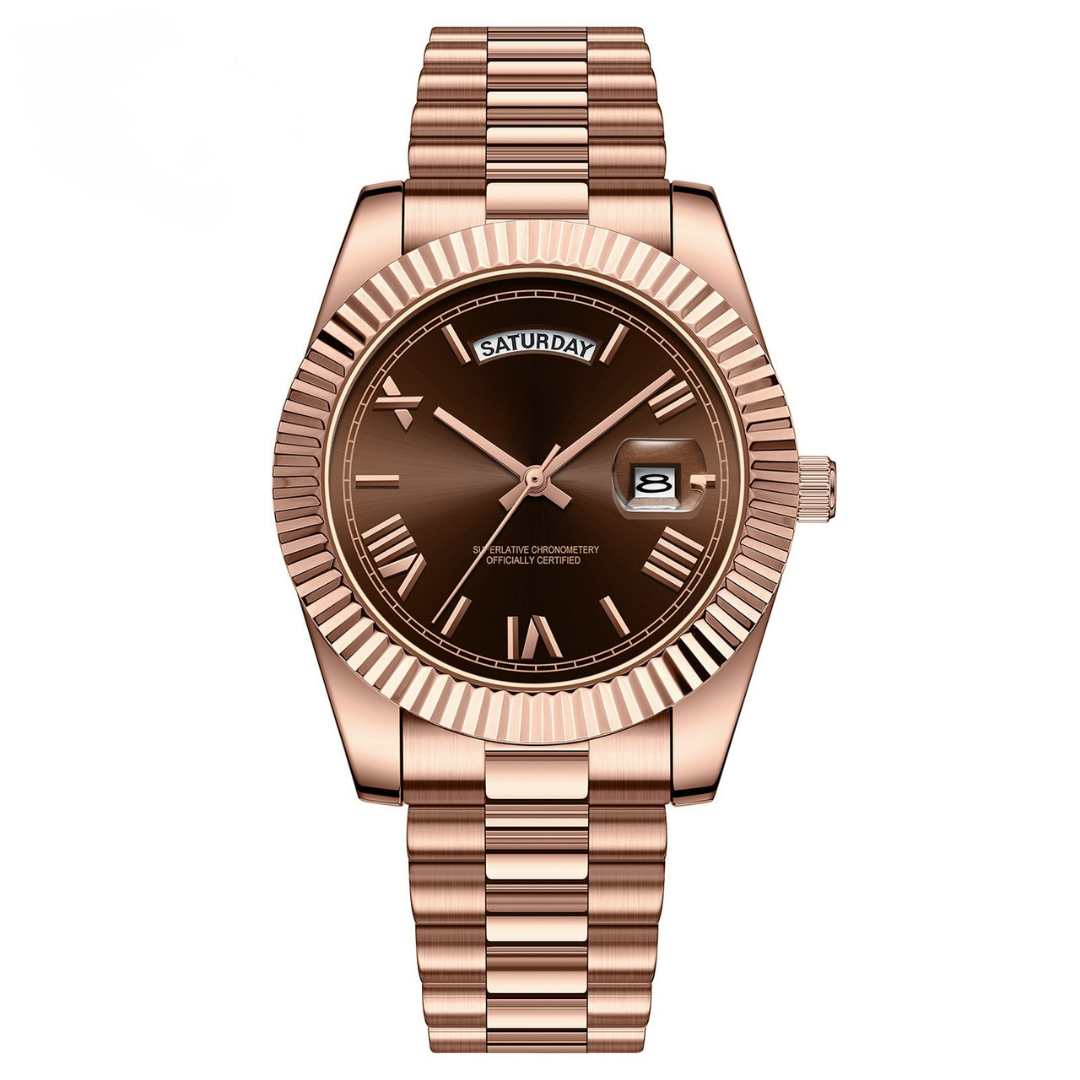 Reloj Missoma Regent (Oro Rosa/Chocolate)