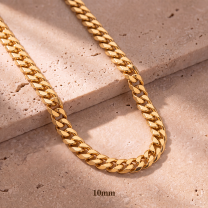 Cadena Cubana Mónaco de Oro 14K