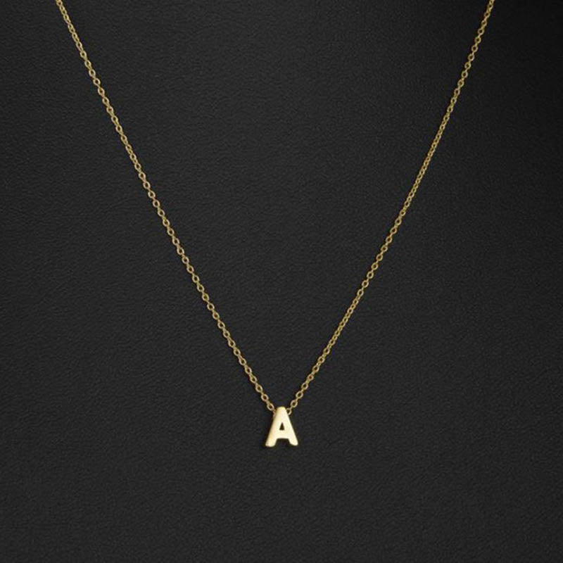 Collar Choker con Inicial Pequeña, Personalizado con Nombre