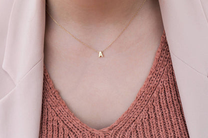 Collar Choker con Inicial Pequeña, Personalizado con Nombre
