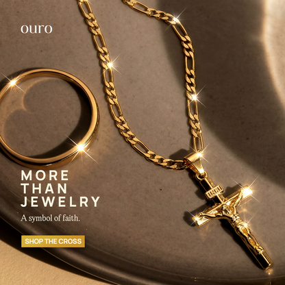 Crucifijo Vintage de Oro 14K