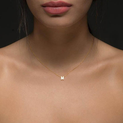 Collar Choker con Inicial Pequeña, Personalizado con Nombre
