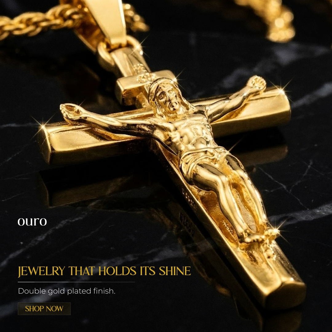 Crucifijo Vintage de Oro 14K