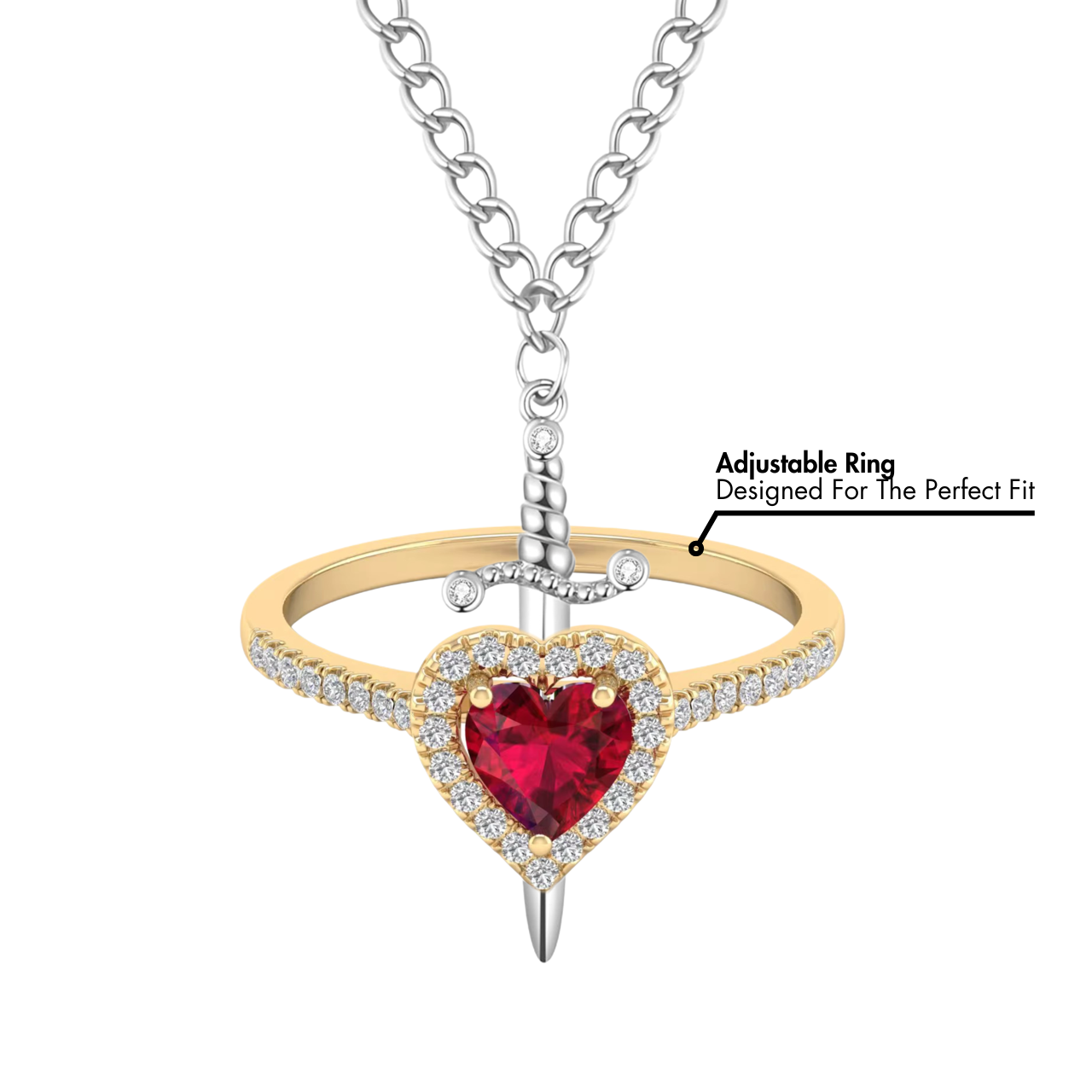 Set para pareja Príncipe y Princesa: anillo y pulsera