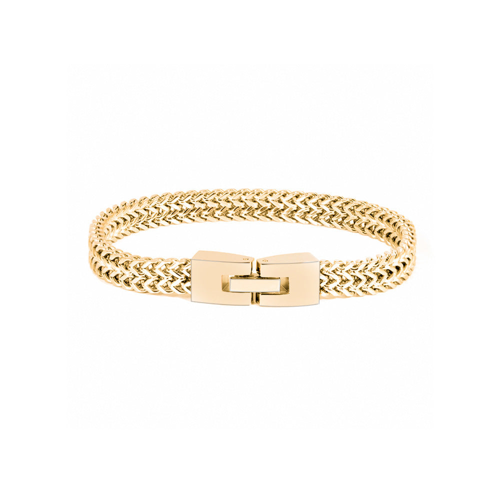Pulsera elegante con inicial y cierre Amor