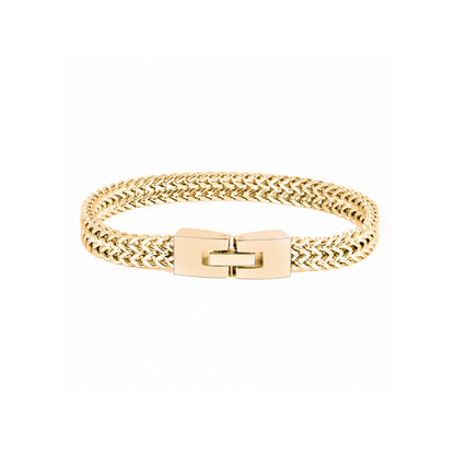 Pulsera elegante con inicial y cierre Amor