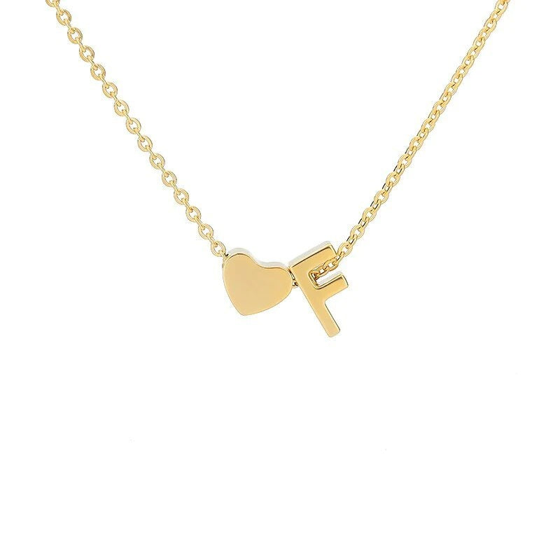 Collar con Inicial Love en Acero Inoxidable