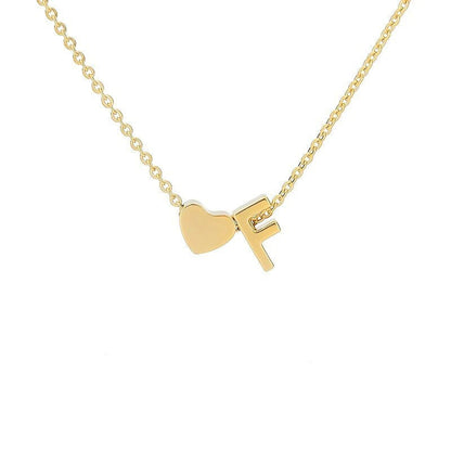 Collar con Inicial Love en Acero Inoxidable