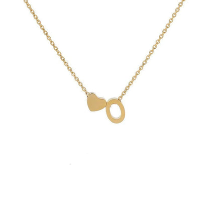 Collar con Inicial Love en Acero Inoxidable