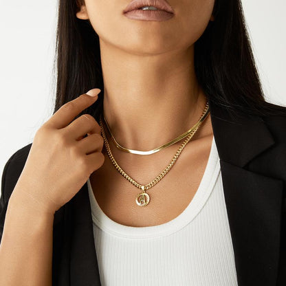 Cadena Cubana con Inicial 14K