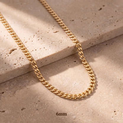 Cadena Cubana Mónaco de Oro 14K