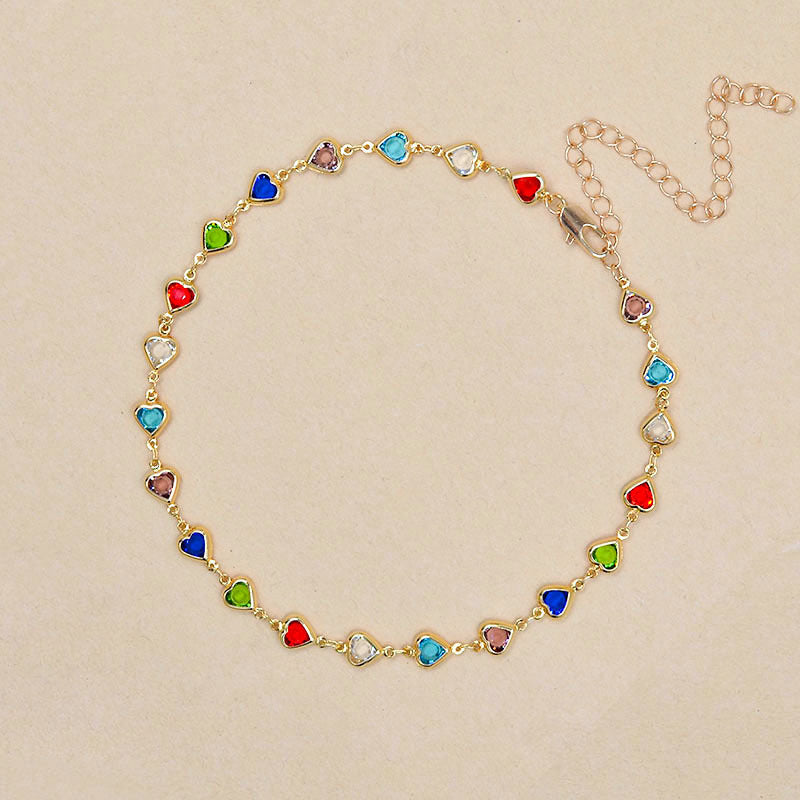 Collar Estilo Étnico con Corazón
