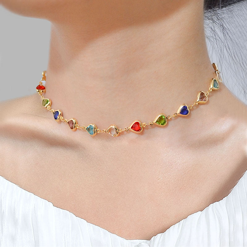 Collar Estilo Étnico con Corazón
