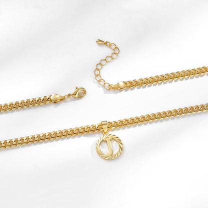 Cadena Cubana con Inicial 14K