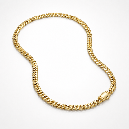 Cadena Cubana Mónaco de Oro 14K