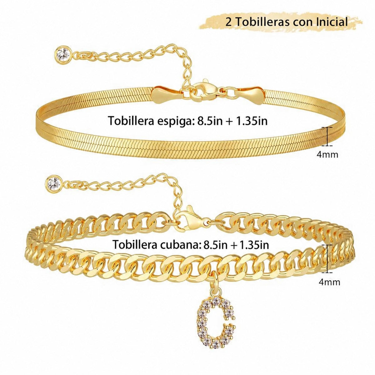 ELÁRA™ Tobillera Dúo Inicial