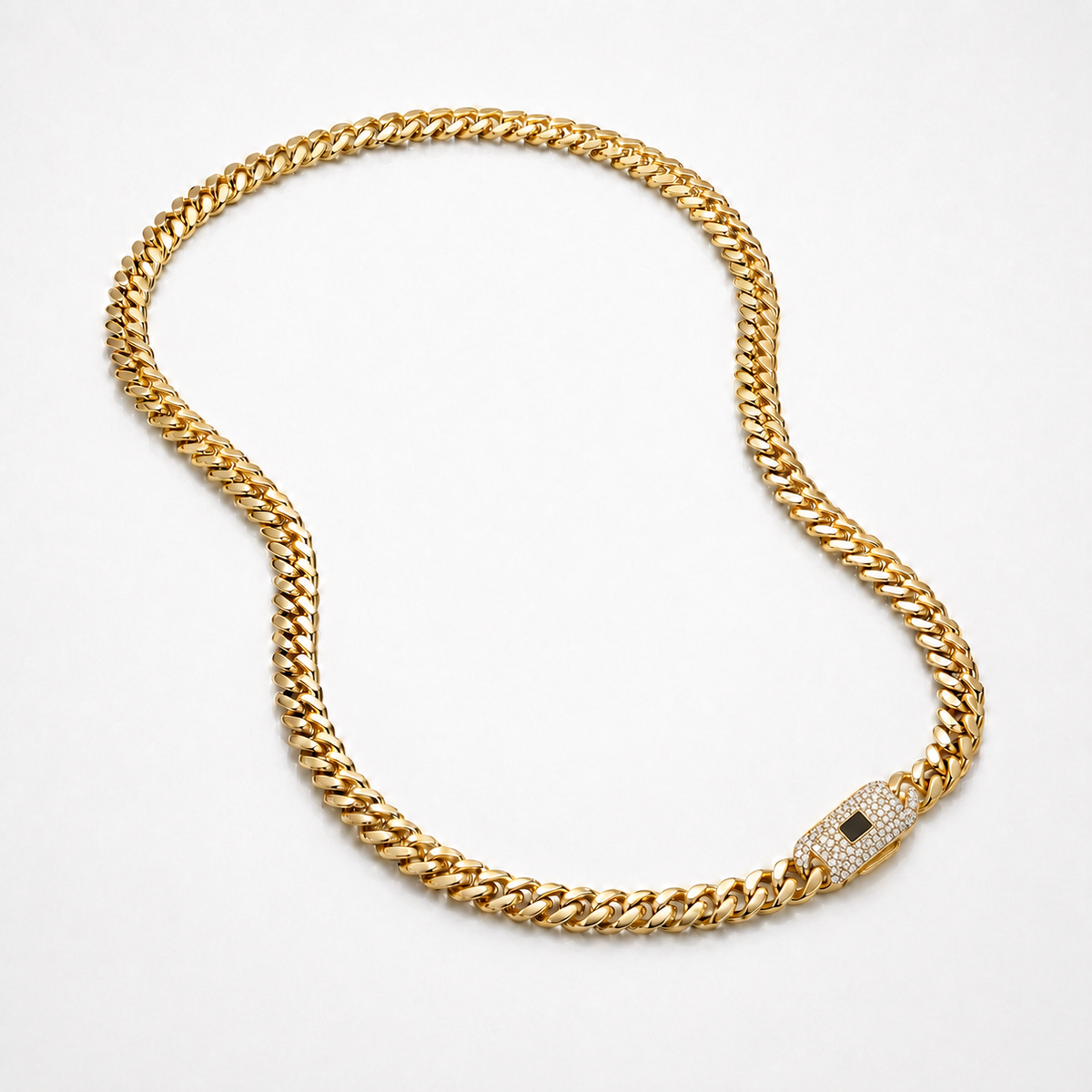 Cadena Cubana Mónaco de Oro 14K