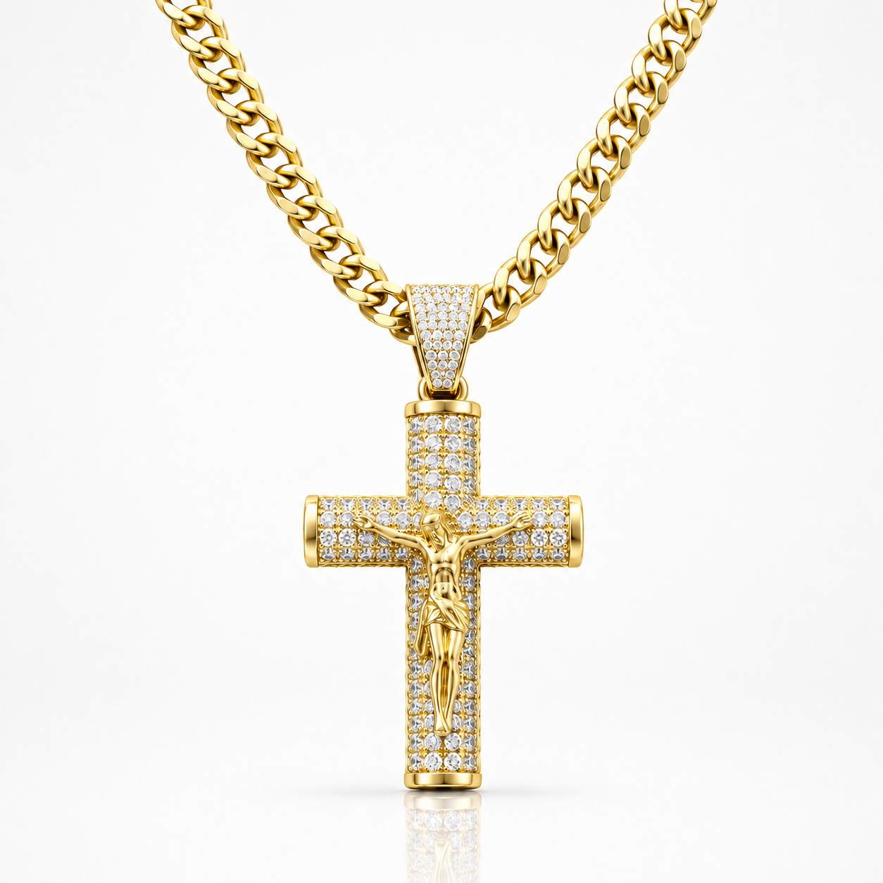 Cadena Crucifijo de Oro 14K