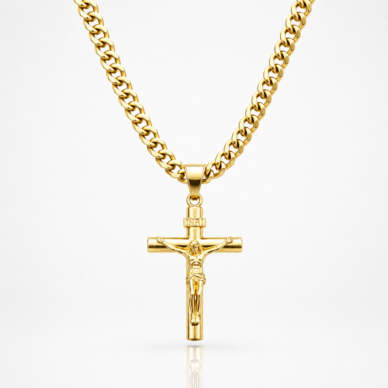 Cadena Crucifijo de Oro 14K