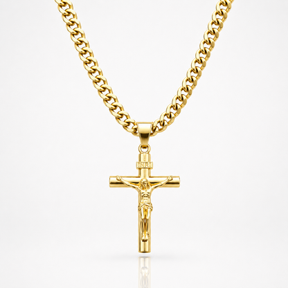 Cadena Crucifijo de Oro 14K