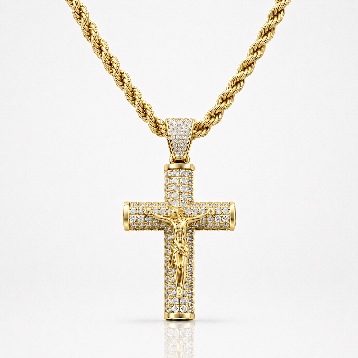 Cadena Crucifijo de Oro 14K