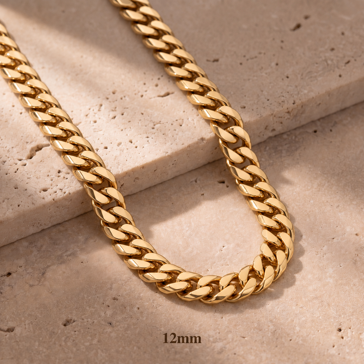 Cadena Cubana Mónaco de Oro 14K
