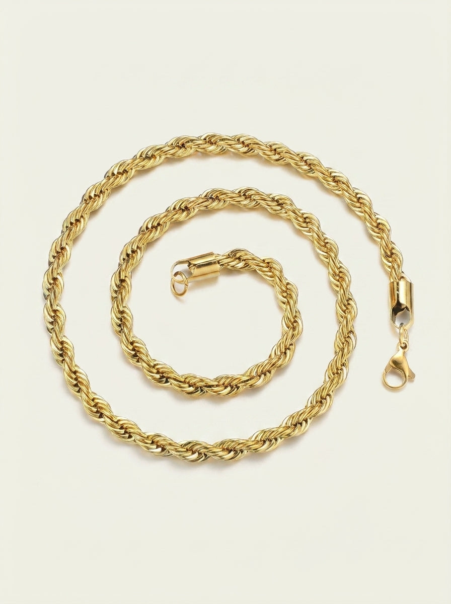 Collar de Cadena Twist en Acero Inoxidable