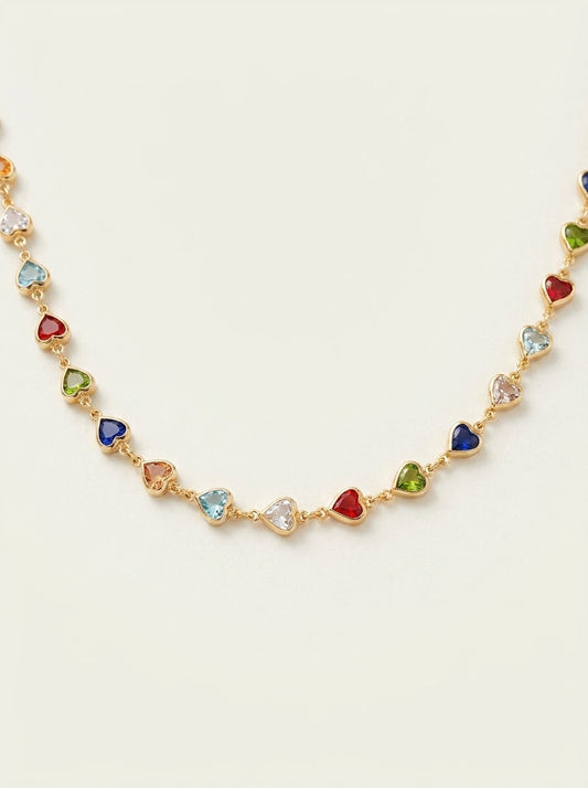 Collar Estilo Étnico con Corazón