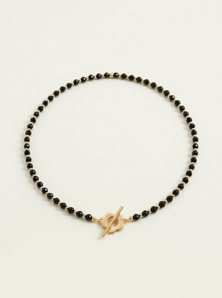 Choker Floral con Cierre de Flor