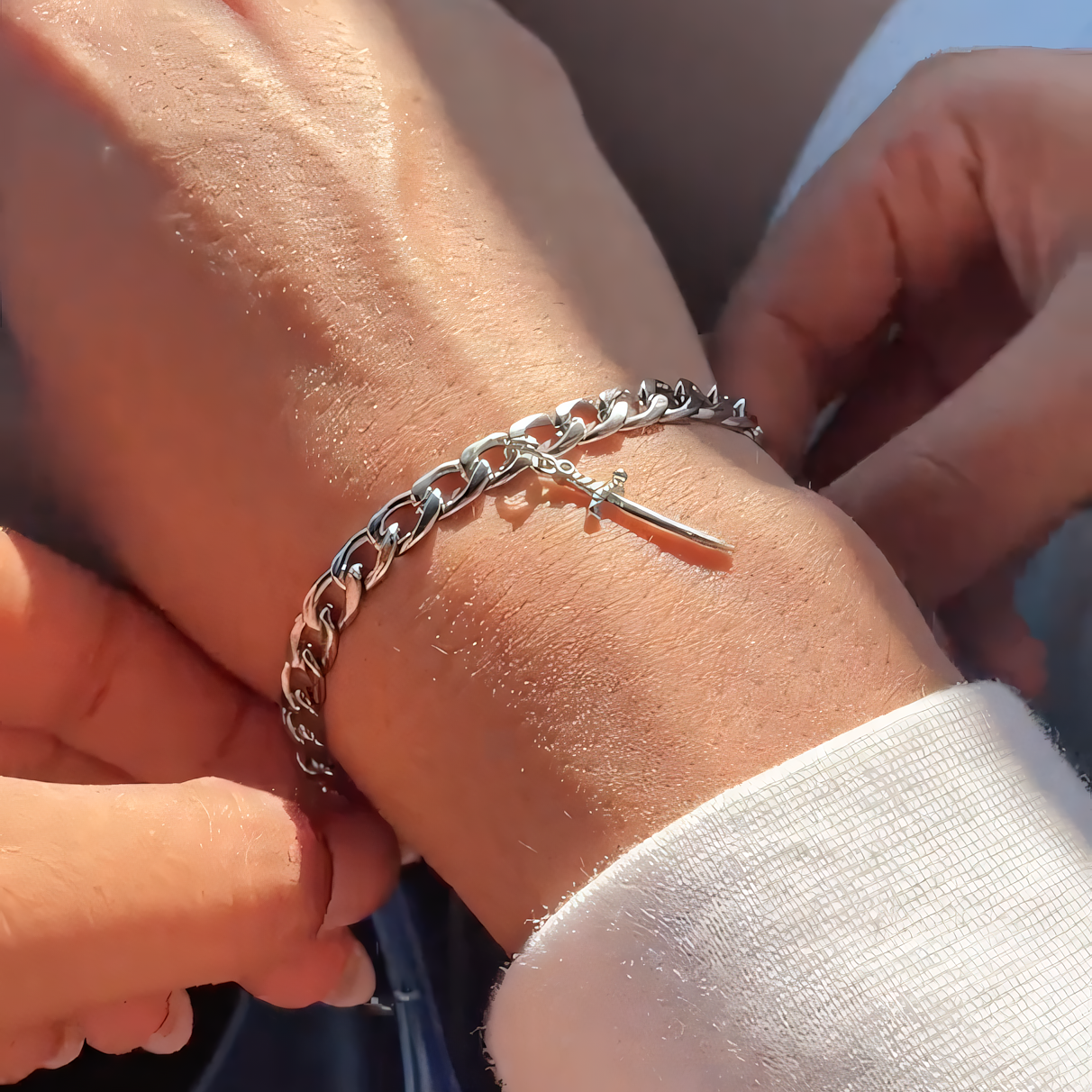 Set para pareja Príncipe y Princesa: anillo y pulsera
