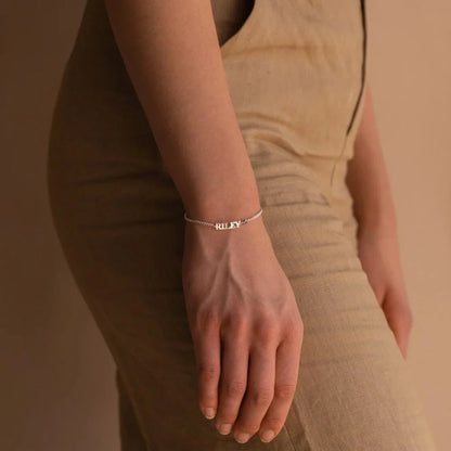 Pulsera de cadena personalizada con nombre