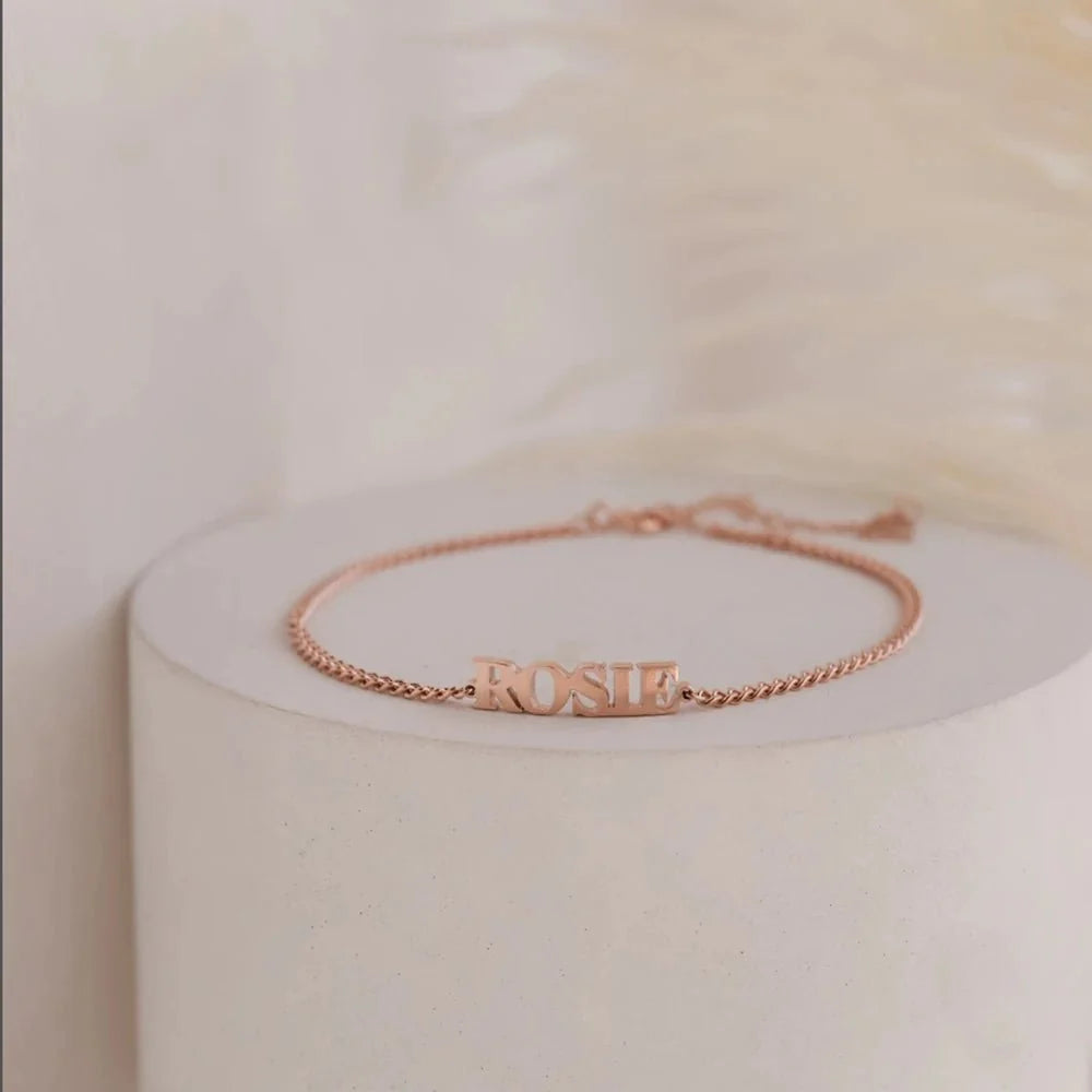 Pulsera de cadena personalizada con nombre