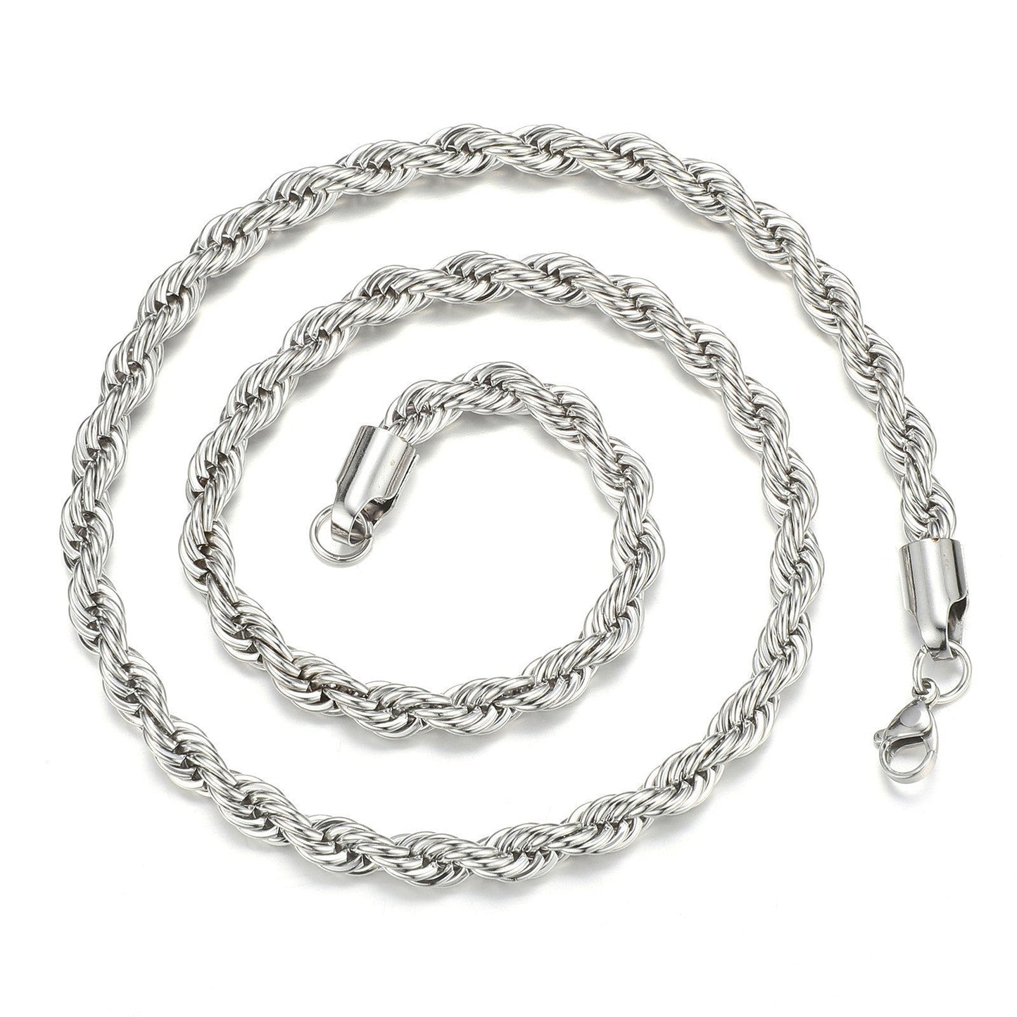 Collar de Cadena Twist en Acero Inoxidable