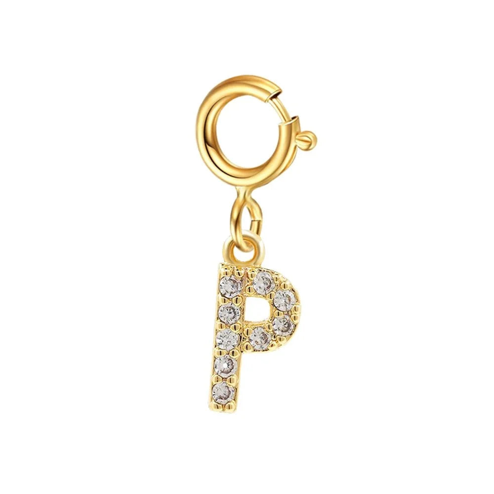 Pulsera delicada de cadena cubana/Fígaro con inicial