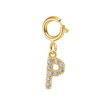 Pulsera delicada de cadena cubana/Fígaro con inicial