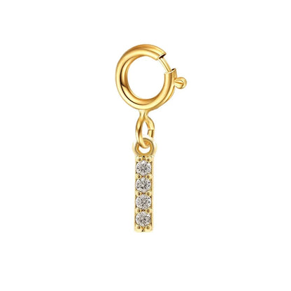 Pulsera delicada de cadena cubana/Fígaro con inicial