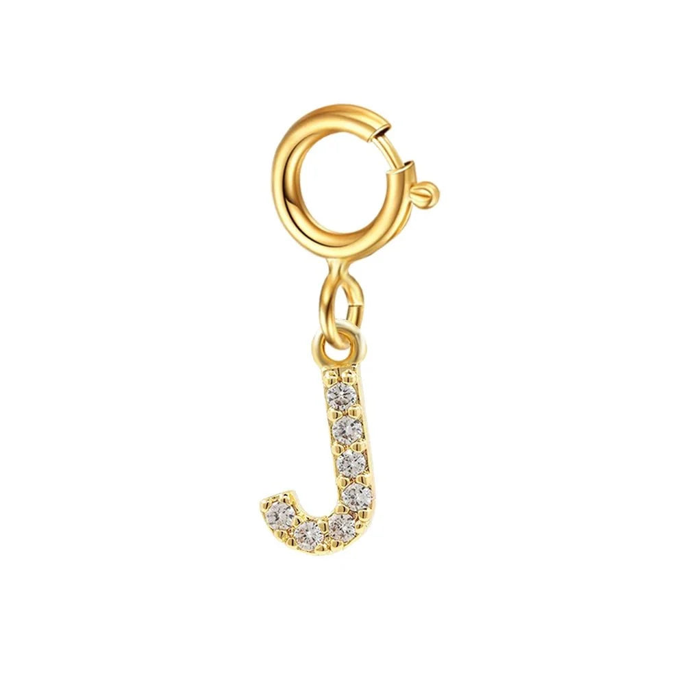 Pulsera delicada de cadena cubana/Fígaro con inicial