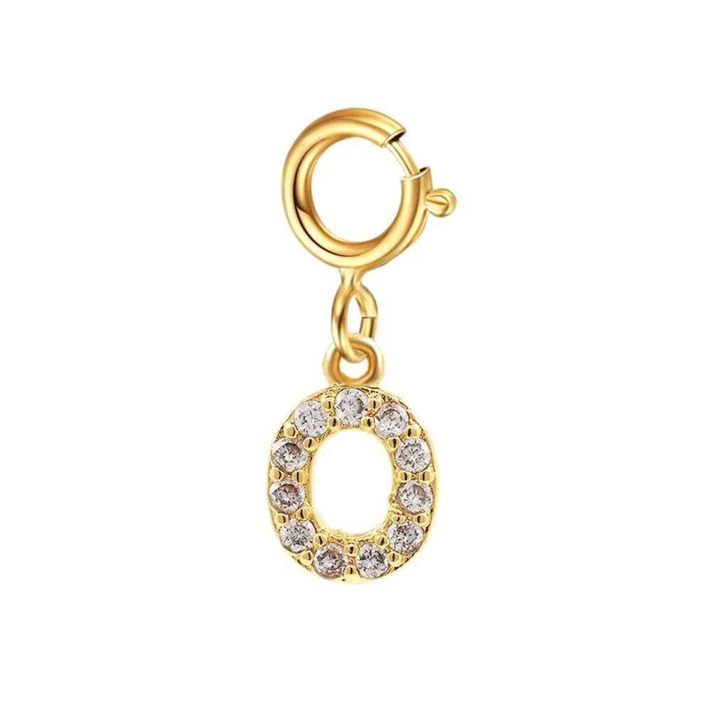 Pulsera delicada de cadena cubana/Fígaro con inicial