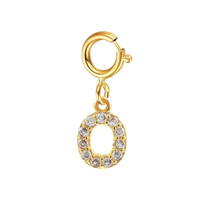 Pulsera delicada de cadena cubana/Fígaro con inicial