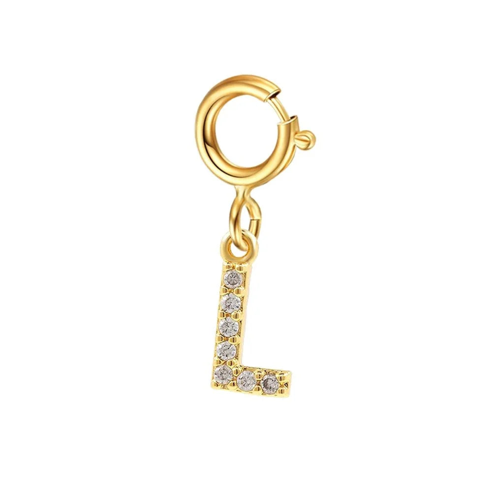 Pulsera delicada de cadena cubana/Fígaro con inicial