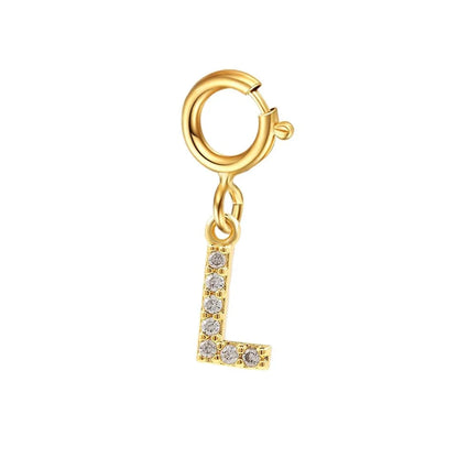 Pulsera delicada de cadena cubana/Fígaro con inicial
