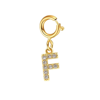 Pulsera delicada de cadena cubana/Fígaro con inicial