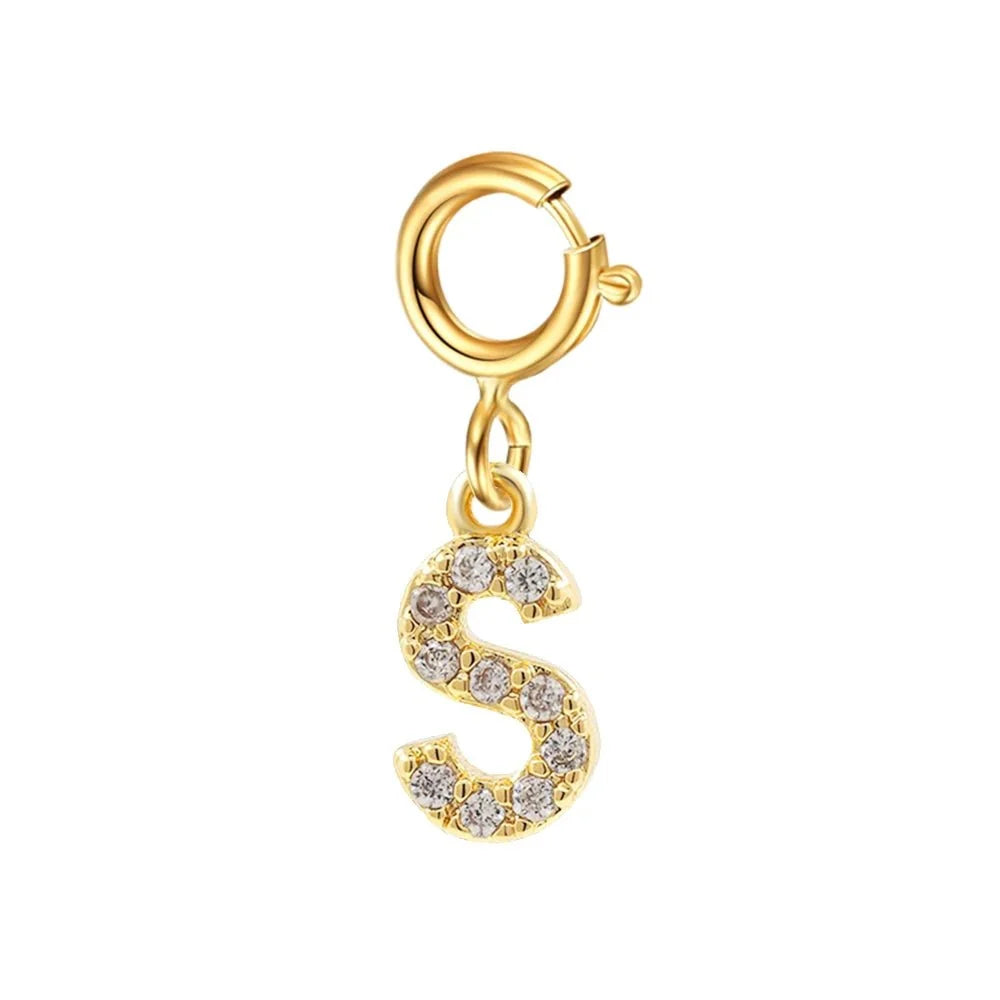 Pulsera delicada de cadena cubana/Fígaro con inicial