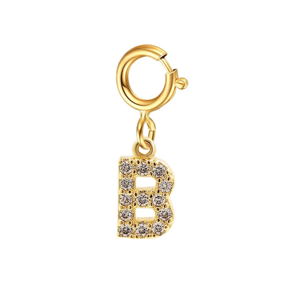 Pulsera delicada de cadena cubana/Fígaro con inicial