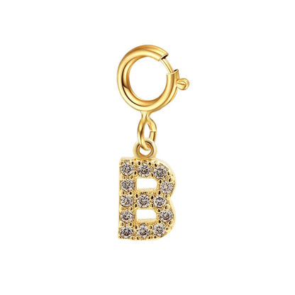 Pulsera delicada de cadena cubana/Fígaro con inicial