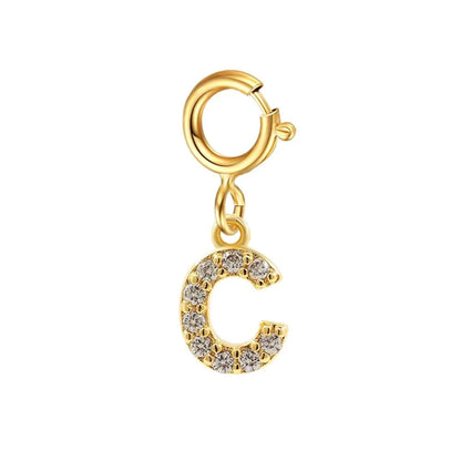 Pulsera delicada de cadena cubana/Fígaro con inicial