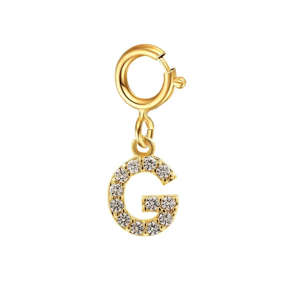Pulsera delicada de cadena cubana/Fígaro con inicial