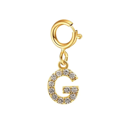Pulsera delicada de cadena cubana/Fígaro con inicial