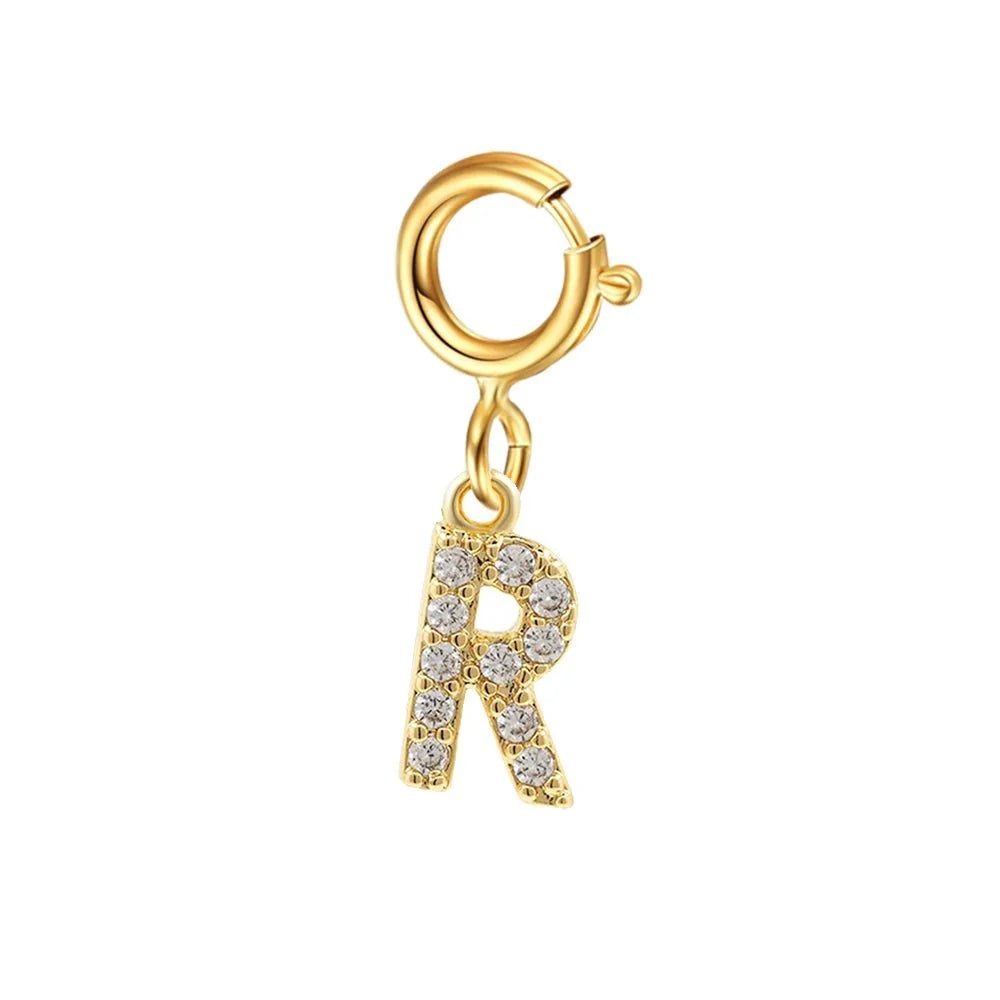 Pulsera delicada de cadena cubana/Fígaro con inicial