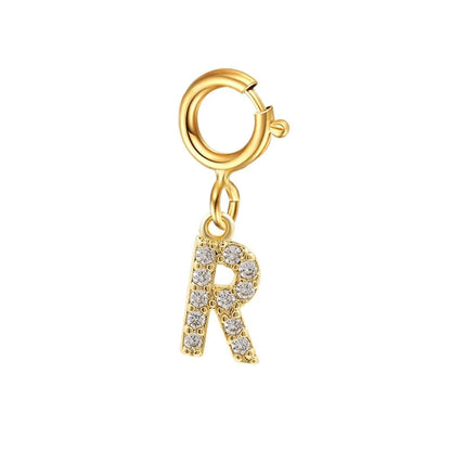 Pulsera delicada de cadena cubana/Fígaro con inicial